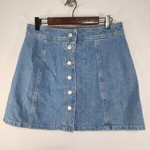 🆕️Madewell Stretch Denim A-Line Mini Skirt in Miller Wash